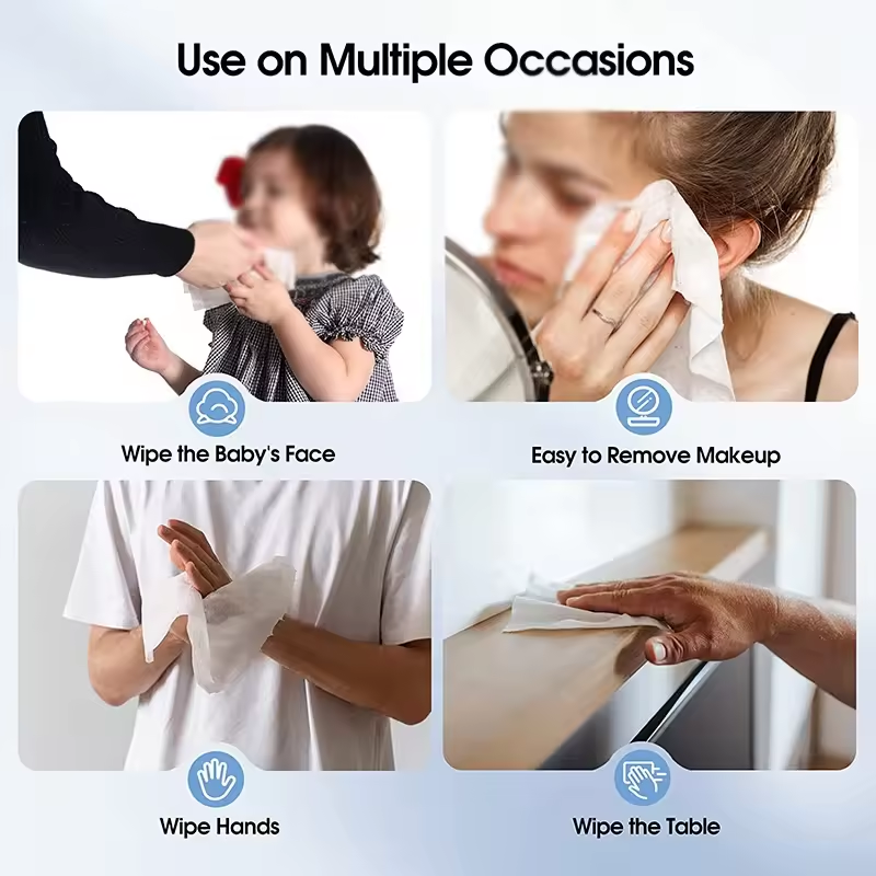 Wholesale Disposable Customized Logo Multi-Function Roller Dry and Soft Cotton Face Towel