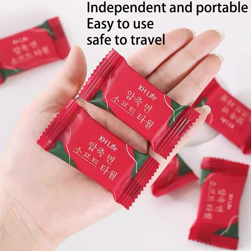 Custom wholesale price disposable compressed towel tablets for face cleaning portable travel Custom wholesale price disposable compressed towel tablets for face cleaning portable travel