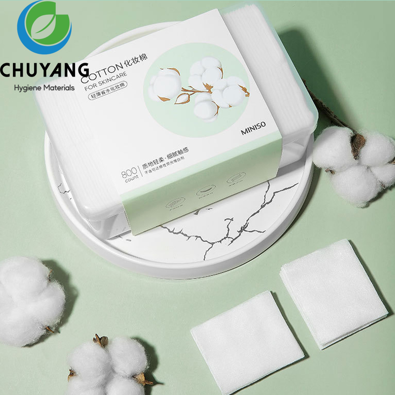 Disposable facial cleansing square cotton pad OEM Makeup Pads Manufacturer | Quanzhou Chuyang Disposable facial cleansing square cotton pad OEM Makeup Pads Manufacturer | Quanzhou Chuyang