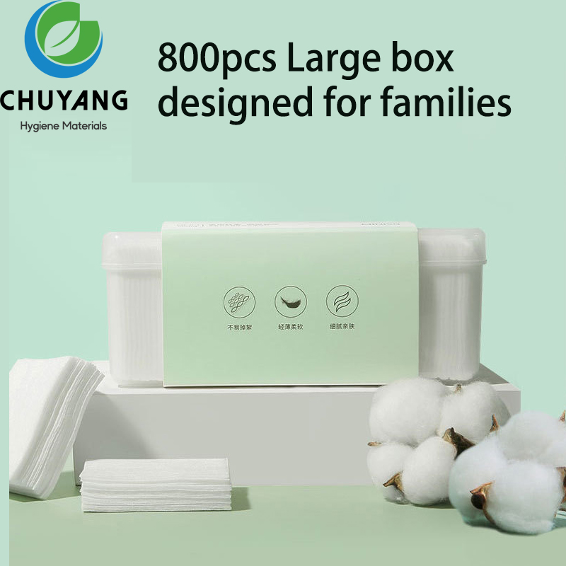 Disposable facial cleansing square cotton pad OEM Makeup Pads Manufacturer | Quanzhou Chuyang Disposable facial cleansing square cotton pad OEM Makeup Pads Manufacturer | Quanzhou Chuyang