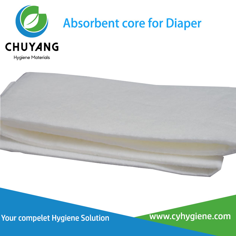 Diaper Core Material Ultra-thin Super Absorbent SAP Core for Baby Diaper Diaper Core Material Ultra-thin Super Absorbent SAP Core for Baby Diaper