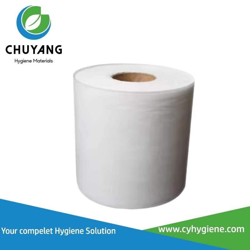Customized 100% Polyester SMMS Hydrophobic Non Woven Fabric Cross Style Leg Cuff Diaper Raw Material