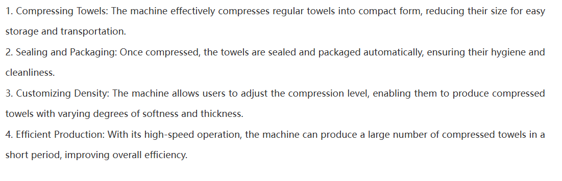 High Speed Fully Automatic Disposable Compressed Towel Machine High Speed Fully Automatic Disposable Compressed Towel Machine