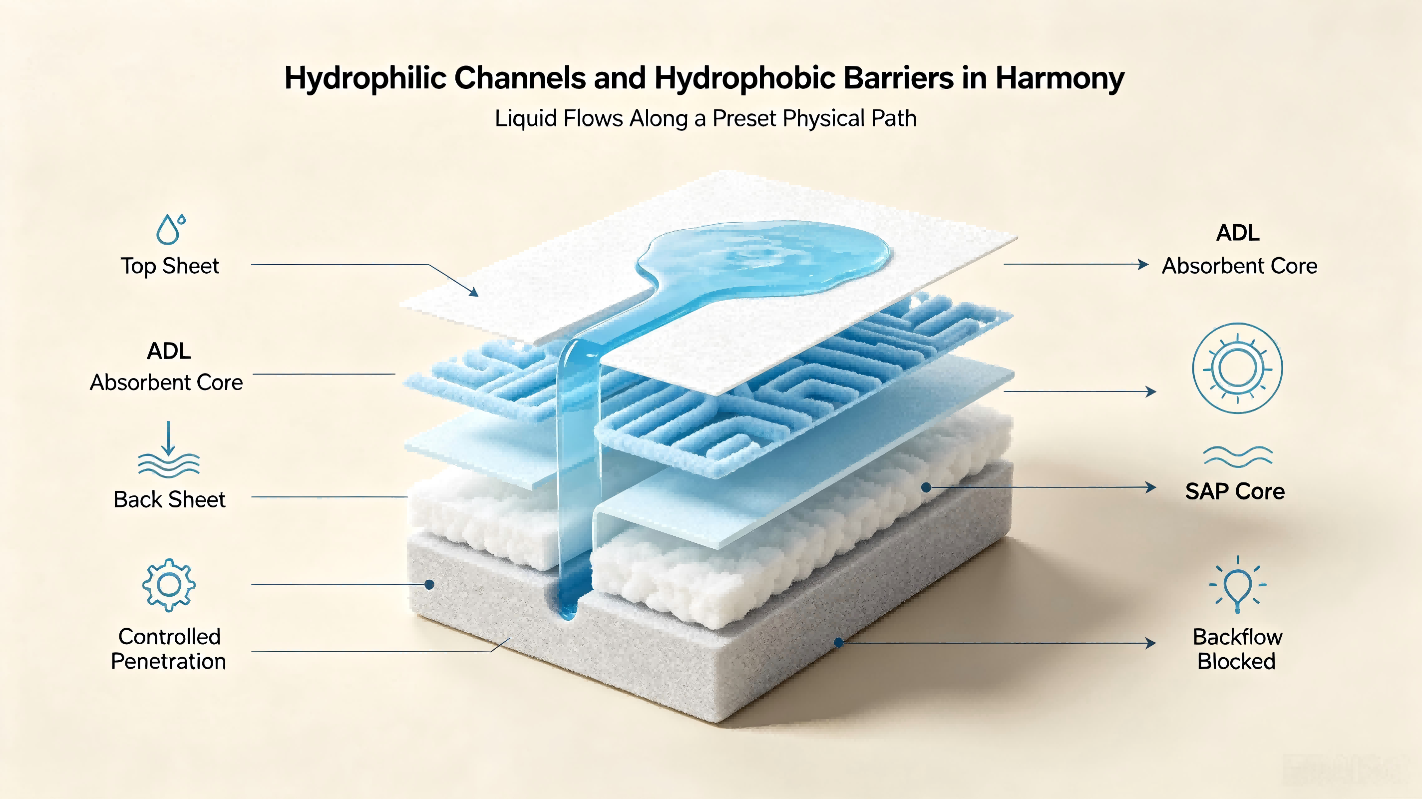 Liquid Management in Nonwovens: How Hydrophilic & Hydrophobic Engineering Build High-Performance Hyg
