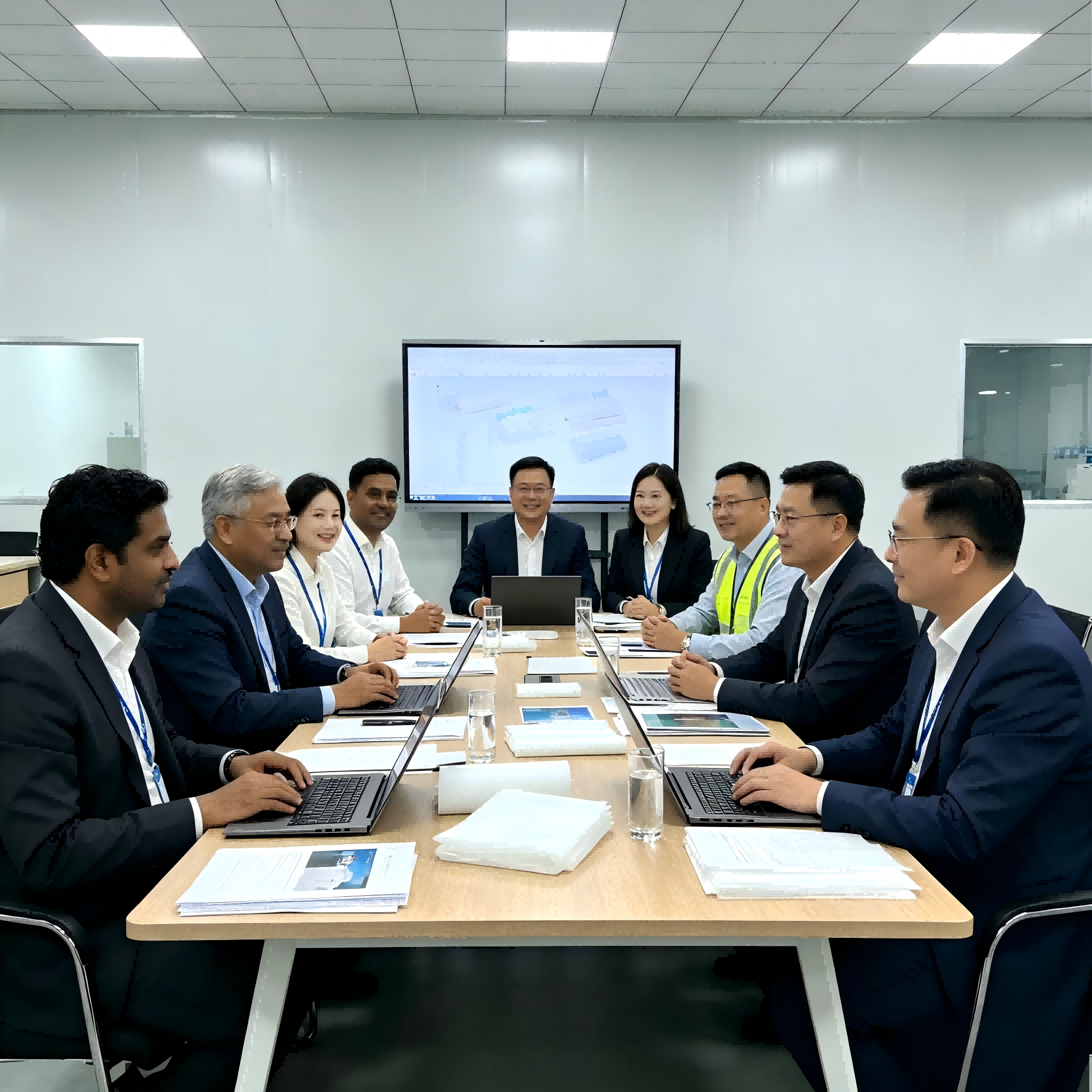 Indian Clients Visit Our Nonwoven Factory | Diaper & Sanitary Napkin Raw Materials