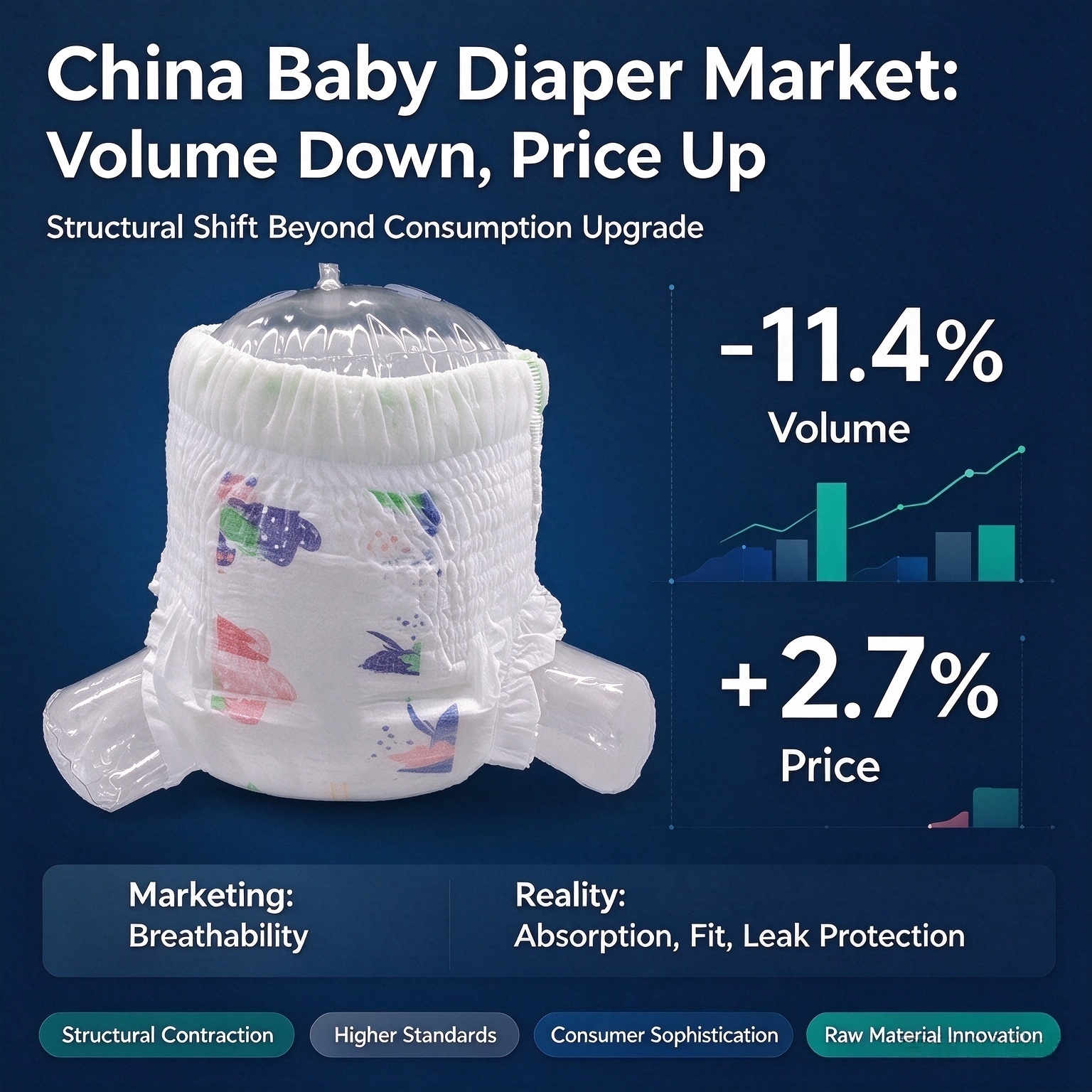 China Baby Diaper Market Analysis: Structural Shrinkage & Demand Shift Beyond Consumption Upgrade